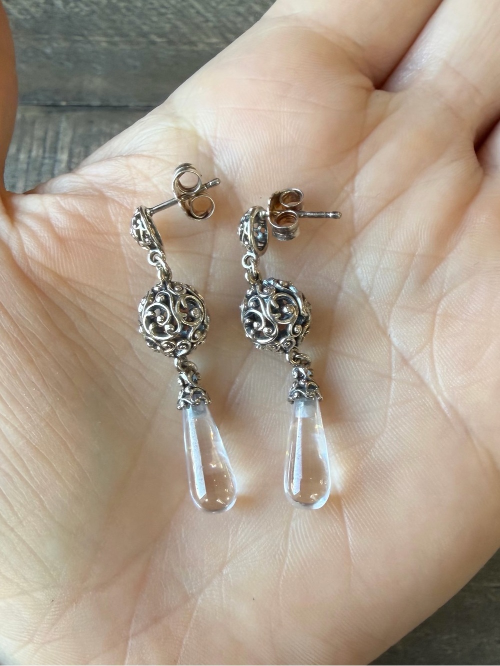 Pandora Regal Droplets Dangle Earrings